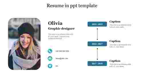 Resume in ppt template 